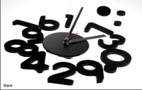  Relogio de Parede Preto Linha Big Numbers